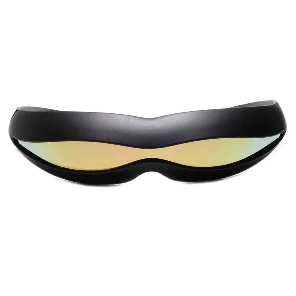 Black Cyclops Wraparound Futuristic Costume Sunglasses
